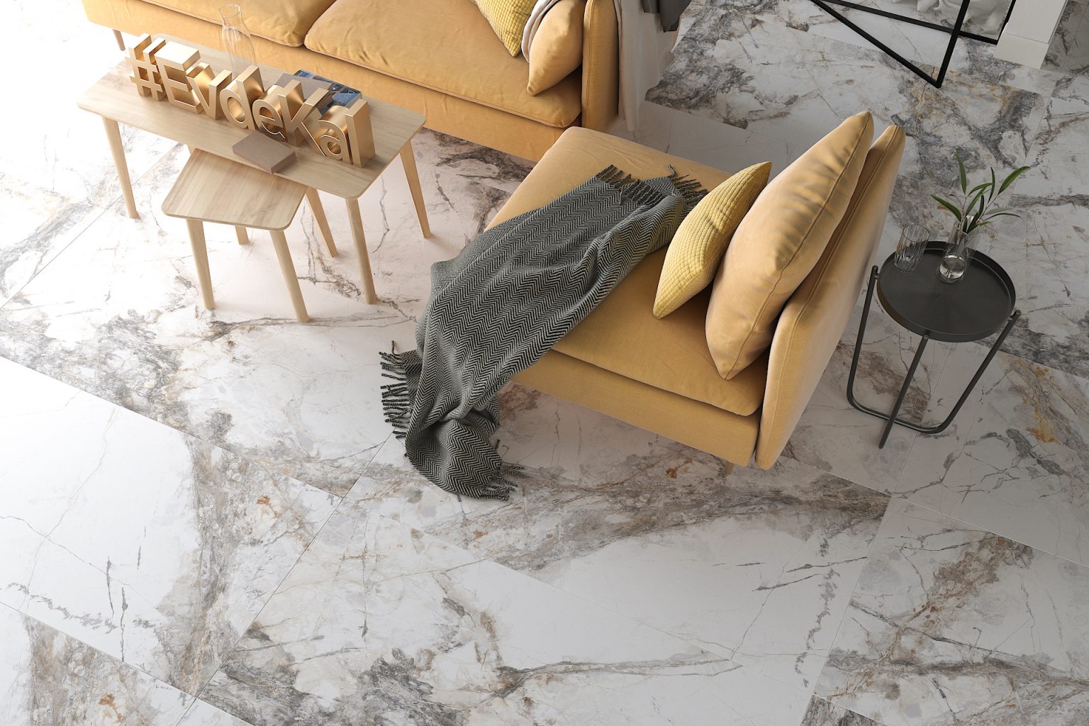 Pantheon Marble - Marble Effect Porcelain Tile - Studio Tiles